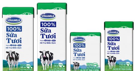 Vinamilk – 装在国际标准包装内的美味鲜奶